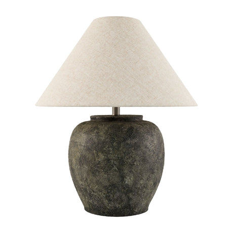 Modern European furniture - Painted Cement Linen Table Lamp - www.oroa.com