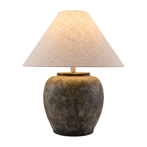   Painted Cement Linen Table Lamp | Oroa.com