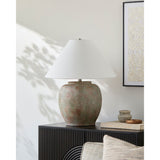 Modern European furniture - Painted Cement Linen Table Lamp - www.oroa.com