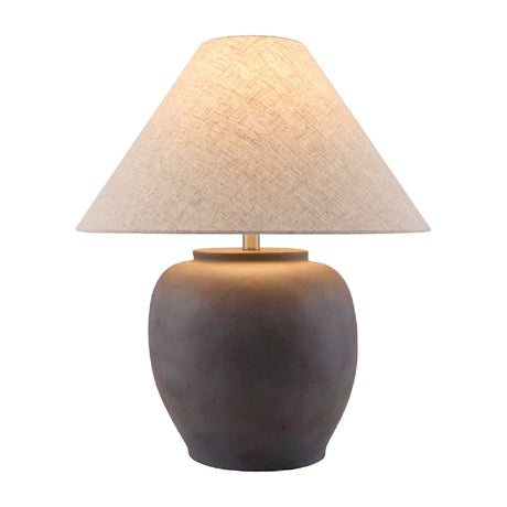 Modern European furniture - Painted Cement Linen Table Lamp - www.oroa.com