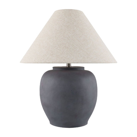Modern European furniture - Painted Cement Linen Table Lamp - www.oroa.com