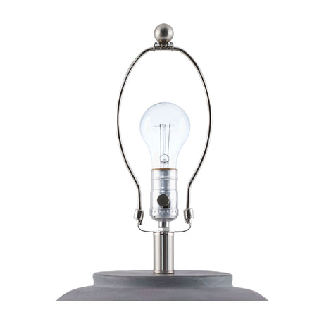 Modern European furniture - Painted Cement Linen Table Lamp - www.oroa.com