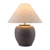 Modern European furniture - Painted Cement Linen Table Lamp - www.oroa.com