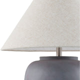 Modern European furniture - Painted Cement Linen Table Lamp - www.oroa.com