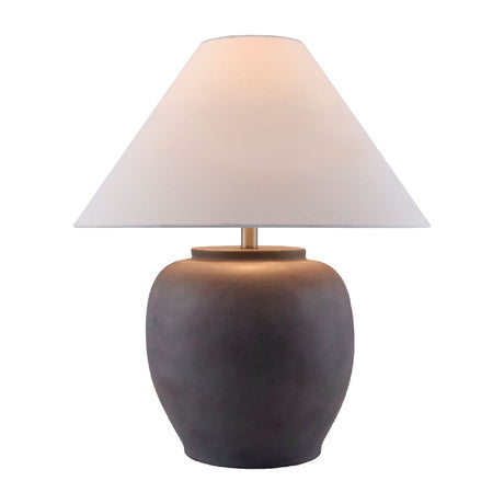 Modern European furniture - Painted Cement Linen Table Lamp - www.oroa.com