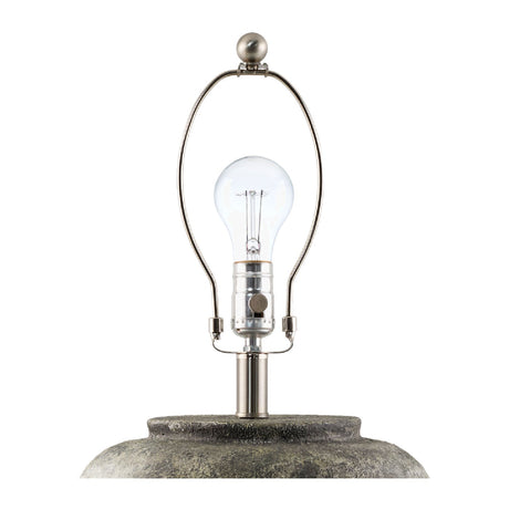 Modern European furniture - Painted Cement Linen Table Lamp - www.oroa.com