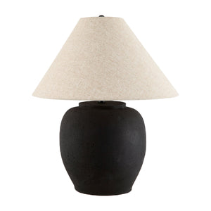   Painted Cement Linen Table Lamp | Oroa.com