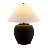 Modern European furniture - Painted Cement Linen Table Lamp - www.oroa.com