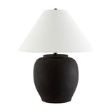Modern European furniture - Painted Cement Linen Table Lamp - www.oroa.com