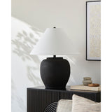 Modern European furniture - Painted Cement Linen Table Lamp - www.oroa.com