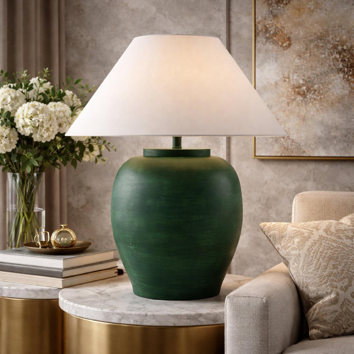   Cement Base Accent Floor Lamp | Oroa.com
