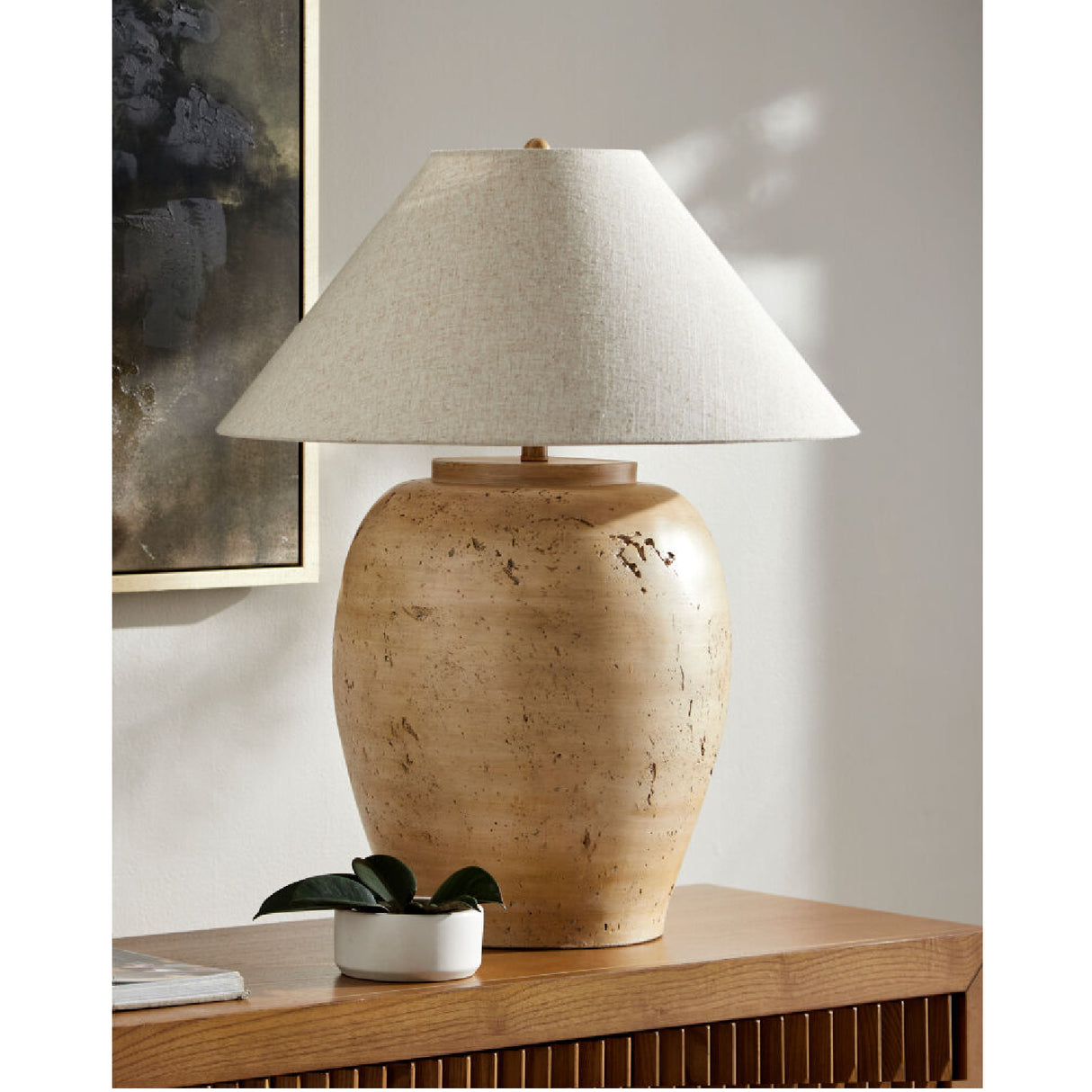   Cement Base Accent Floor Lamp | Oroa.com