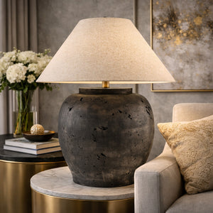   Cement Base Accent Floor Lamp | Oroa.com