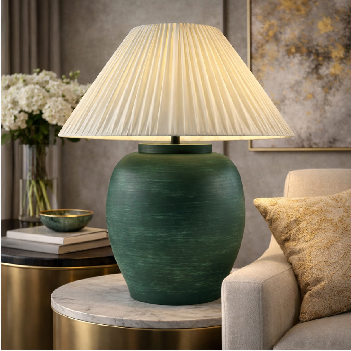   Cement Base Accent Floor Lamp | Oroa.com