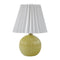 Modern European furniture - Pleated Linen Ceramic Table Lamp - www.oroa.com