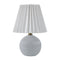 Modern European furniture - Pleated Linen Ceramic Table Lamp - www.oroa.com