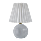 Modern European furniture - Pleated Linen Ceramic Table Lamp - www.oroa.com