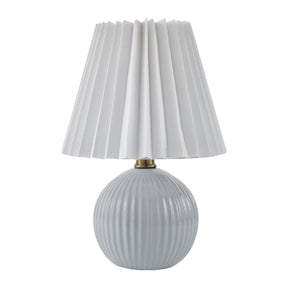Modern European furniture - Pleated Linen Ceramic Table Lamp - www.oroa.com