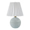 Modern European furniture - Pleated Linen Ceramic Table Lamp - www.oroa.com