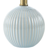 Modern European furniture - Pleated Linen Ceramic Table Lamp - www.oroa.com