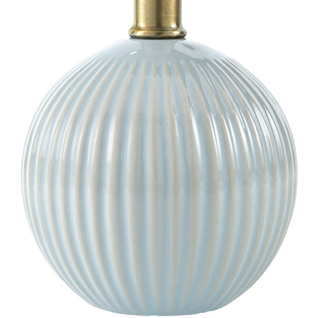 Modern European furniture - Pleated Linen Ceramic Table Lamp - www.oroa.com