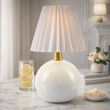 Modern European furniture - Ceramic Sphere Table Lamp - www.oroa.com