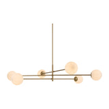 Modern European furniture - White Glass Sputnik Chandelier - www.oroa.com