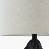 Modern European furniture - Black Organic Textured Table Lamp - www.oroa.com