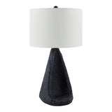 Modern European furniture - Black Textured Accent Table Lamp - www.oroa.com
