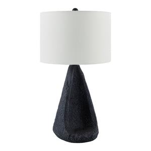   Black Textured Accent Table Lamp | Oroa.com