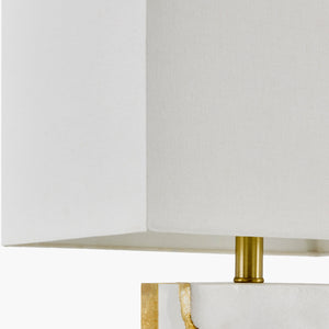   Gold Leaf Marble Table Lamp | Oroa.com