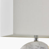 Modern European furniture - Round White Marble Table Lamp - www.oroa.com