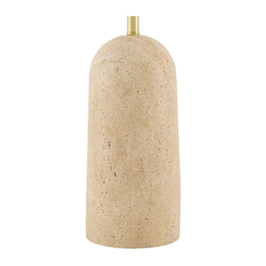   Drum Shade Travertine Table Lamp | Oroa.com