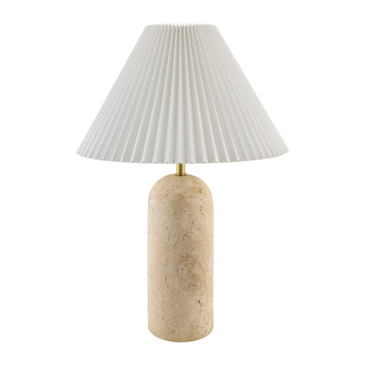   Modern European furniture - Empire Shade Travertine Table Lamp - www.oroa.com | Oroa.com