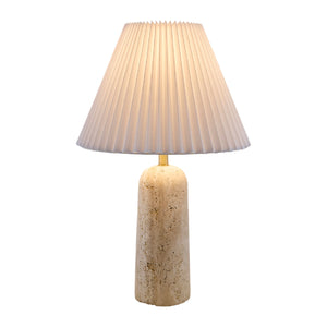   Modern European furniture - Empire Shade Travertine Table Lamp - www.oroa.com | Oroa.com