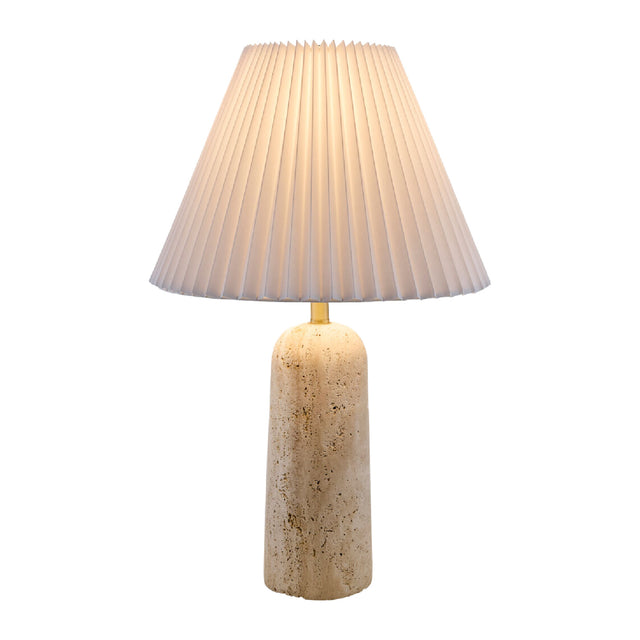 Modern European furniture - Empire Shade Travertine Table Lamp - www.oroa.com