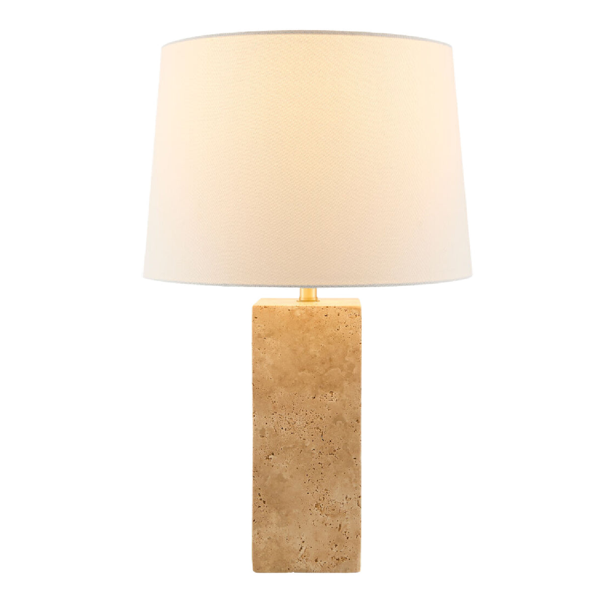   Modern European furniture - Square Travertine Table Lamp - www.oroa.com | Oroa.com
