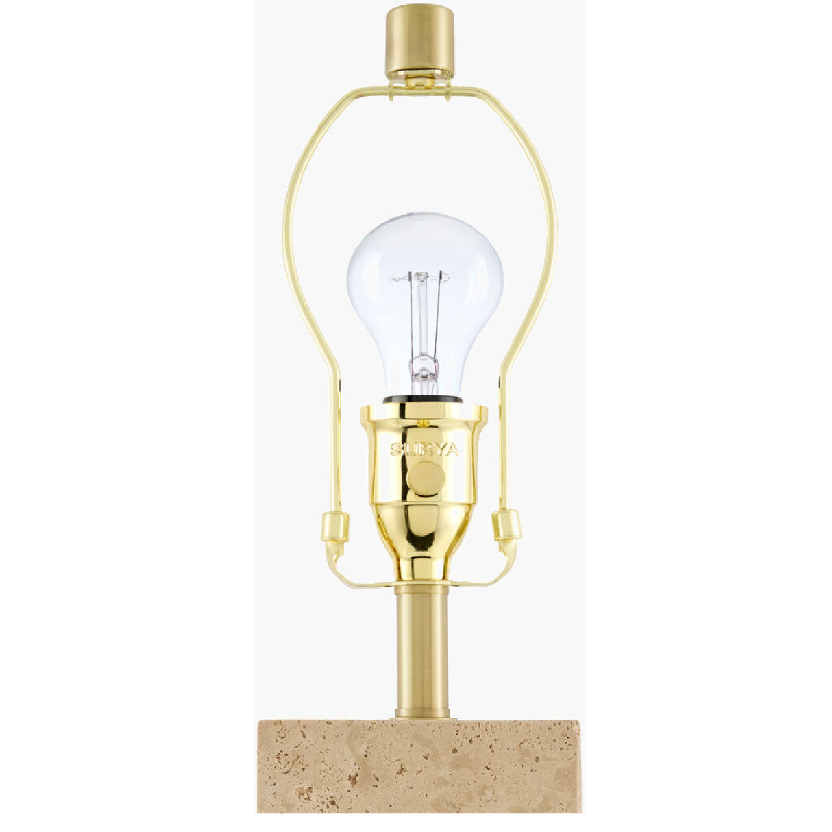   Modern European furniture - Square Travertine Table Lamp - www.oroa.com | Oroa.com