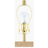 Modern European furniture - Square Travertine Table Lamp - www.oroa.com