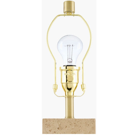 Modern European furniture - Square Travertine Table Lamp - www.oroa.com