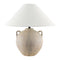 Modern European furniture - Brown Ceramic Linen Table Lamp - www.oroa.com