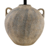 Modern European furniture - Brown Ceramic Linen Table Lamp - www.oroa.com