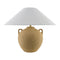 Modern European furniture - Brown Ceramic Linen Table Lamp - www.oroa.com