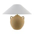 Modern European furniture - Brown Ceramic Linen Table Lamp - www.oroa.com