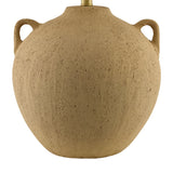 Modern European furniture - Brown Ceramic Linen Table Lamp - www.oroa.com