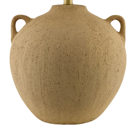 Modern European furniture - Brown Ceramic Linen Table Lamp - www.oroa.com