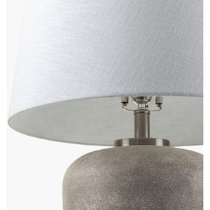   Modern European furniture - Beige Drum Linen Table Lamp L - www.oroa.com | Oroa.com