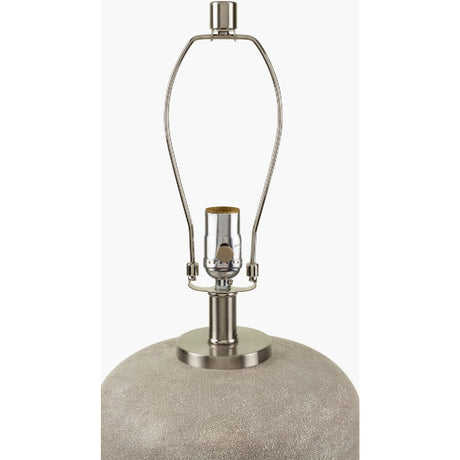 Modern European furniture - Beige Drum Linen Table Lamp L - www.oroa.com