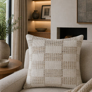   Modern European furniture - Cotton Patterned Poly Insert Pillow - www.oroa.com | Oroa.com