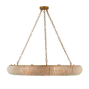 Modern European furniture - Cream Wood Beads 8-Light Chandelier - www.oroa.com